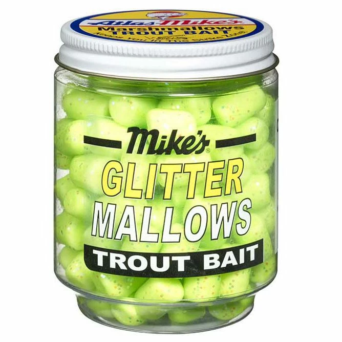 Atlas-Mike's Artificial Baits & Attractants Mike's Glitter Mallows 7 Atlas-Mike's Artificial Baits & Attractants Mike's Glitter Mallows