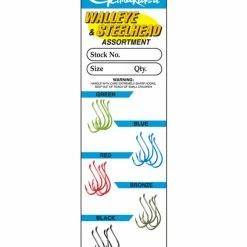 Gamakatsu Multi-Color Walleye And Steelhead Hook 25-Piece Assortment Hooks