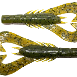 Soft Baits Googan Baits Krackin' Craw 4 Inch Soft Plastic Craw 7 Pack