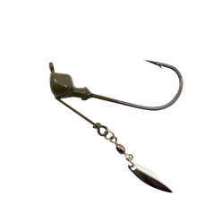 Fish Head E Series Hammer Spin Magnum Bladed Jighead 10 Fish Head E Series Hammer Spin Magnum Bladed Jighead