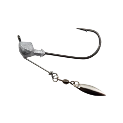 Fish Head E Series Hammer Spin Magnum Bladed Jighead 12 Fish Head E Series Hammer Spin Magnum Bladed Jighead