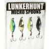 Lunkerhunt Micro Spoon 4-Piece Multi Pack Spoons, Blade Baits, & Saltwater Jigs
