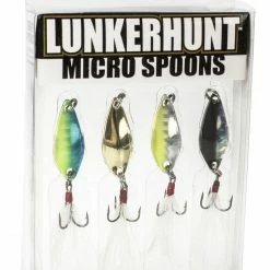 Lunkerhunt Micro Spoon 4-Piece Multi Pack Spoons, Blade Baits, & Saltwater Jigs