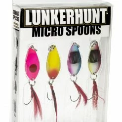 Lunkerhunt Micro Spoon 4-Piece Multi Pack Spoons, Blade Baits, & Saltwater Jigs