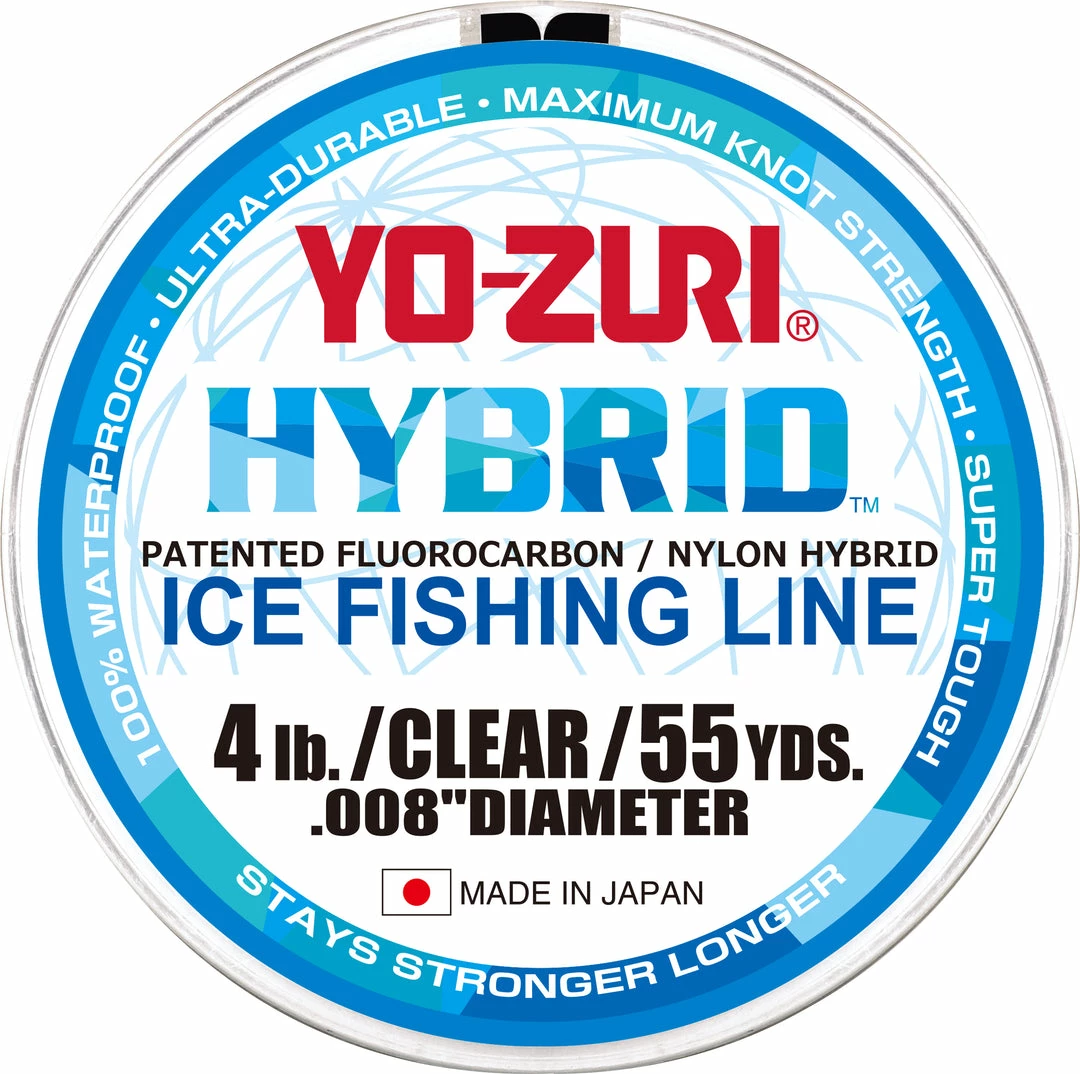 Yo-Zuri Hybrid Ice Fishing Line Clear 55 Yards 3 Yo-Zuri Hybrid Ice Fishing Line Clear 55 Yards