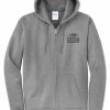 Apparel Discount Tackle Zip-Up Logo Hoodie