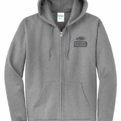 Apparel Discount Tackle Zip-Up Logo Hoodie