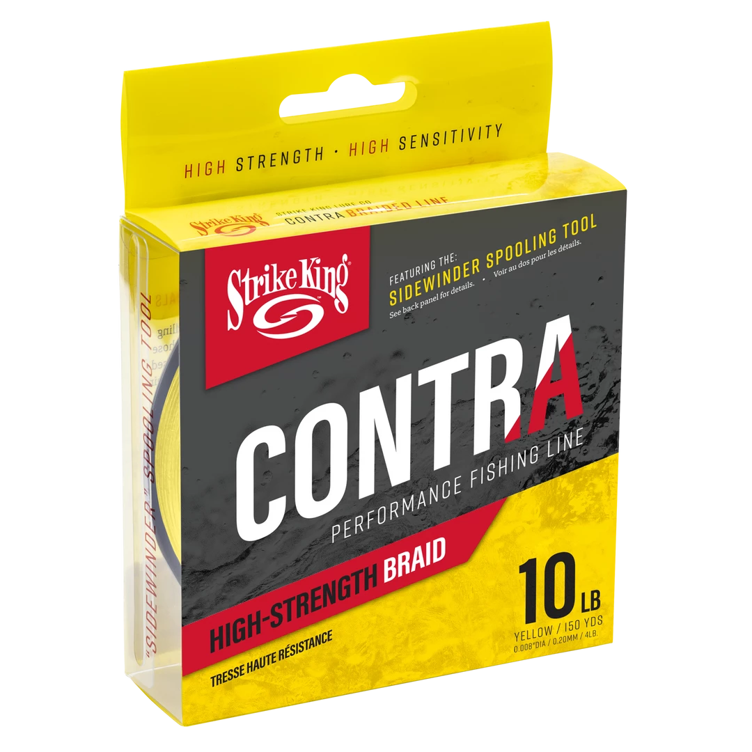 Strike King Contra Braid 300 Yards Hi-Vis Yellow Line 3 Strike King Contra Braid 300 Yards Hi-Vis Yellow Line