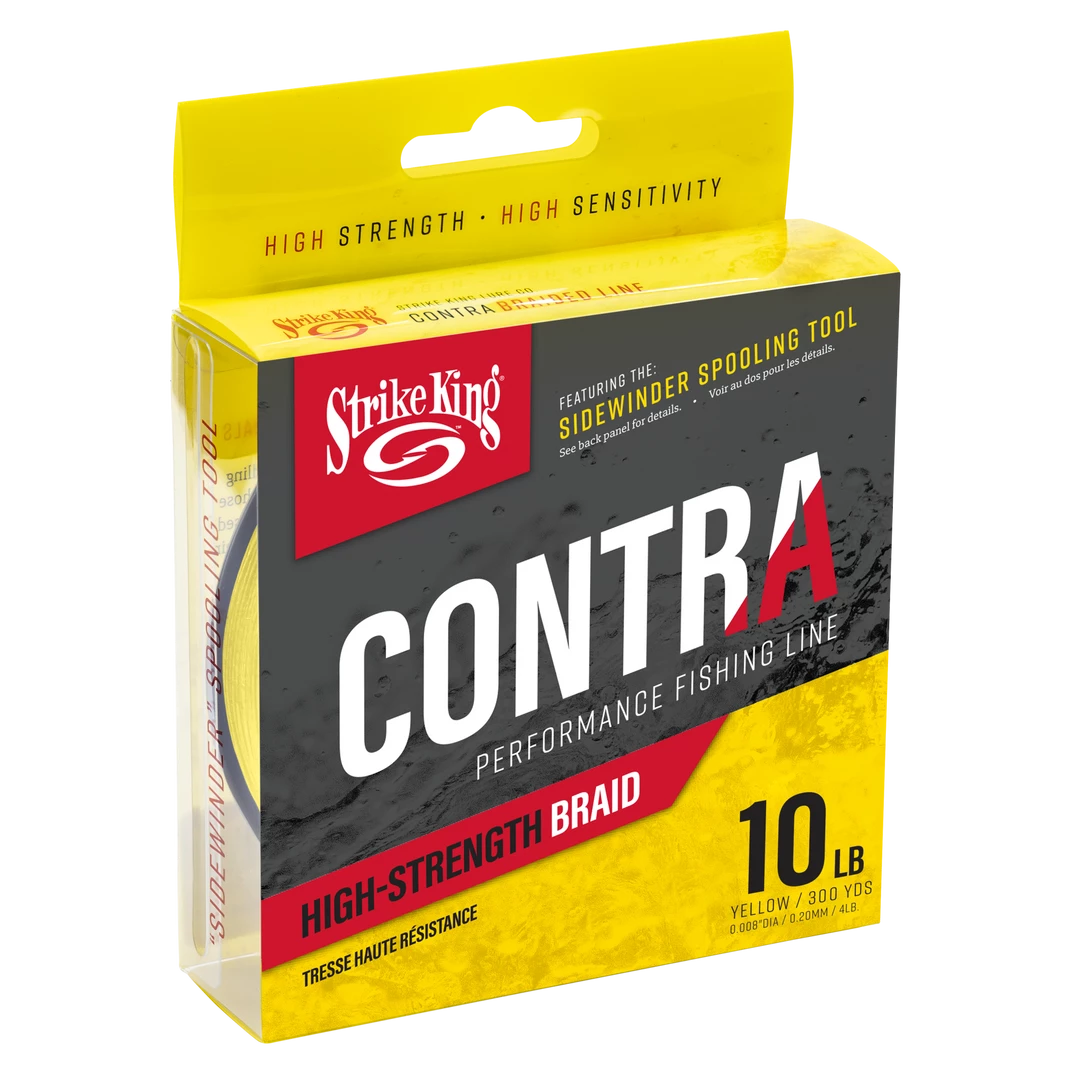 Strike King Contra Braid 300 Yards Hi-Vis Yellow Line 4 Strike King Contra Braid 300 Yards Hi-Vis Yellow Line