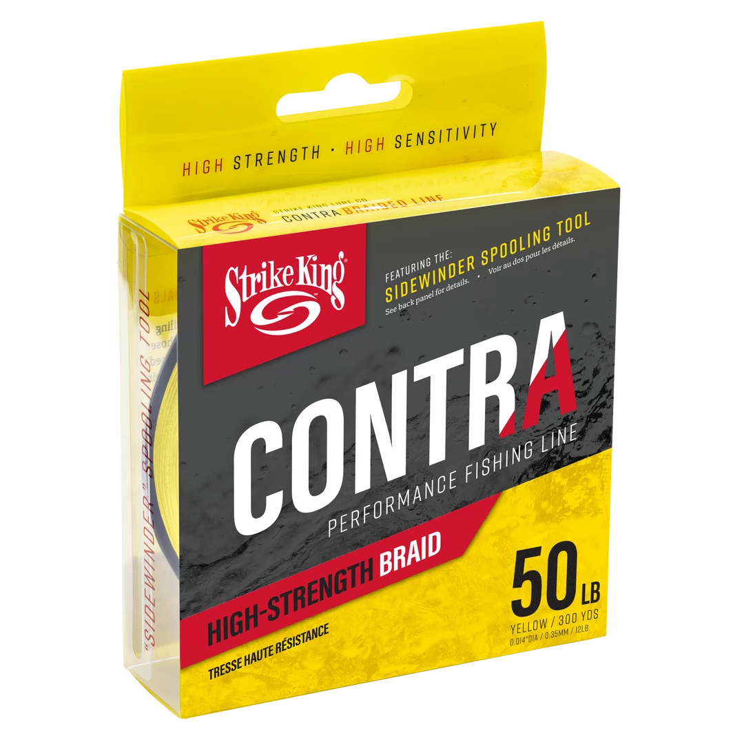 Strike King Contra Braid 300 Yards Hi-Vis Yellow Line 12 Strike King Contra Braid 300 Yards Hi-Vis Yellow Line