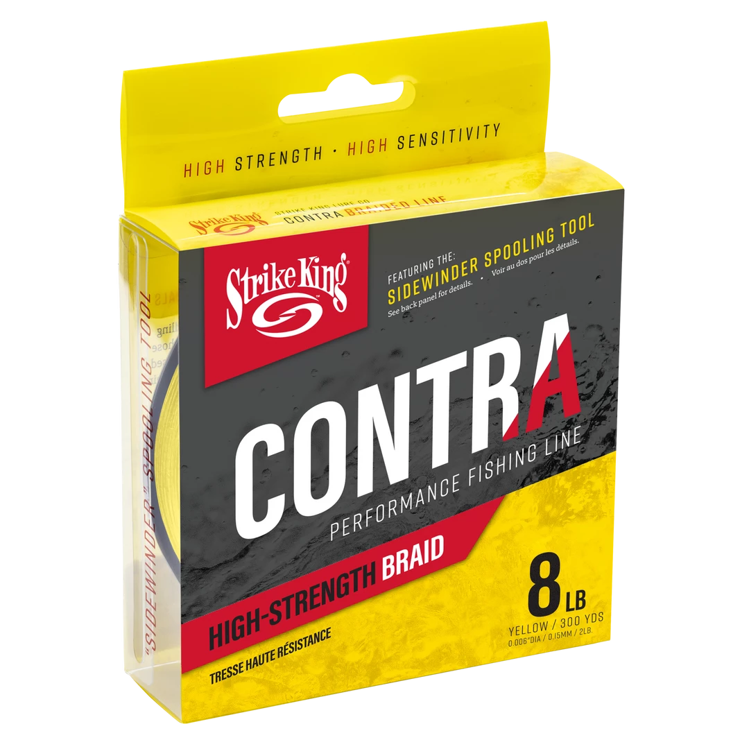 Strike King Contra Braid 300 Yards Hi-Vis Yellow Line 16 Strike King Contra Braid 300 Yards Hi-Vis Yellow Line