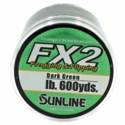 Sunline FX2 Frogging And Flipping Dark Green Braided Line 600 Yd