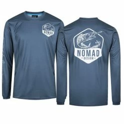 Apparel Nomad Design Long Sleeve Fishing Tech Shirt - Wahoo Hex