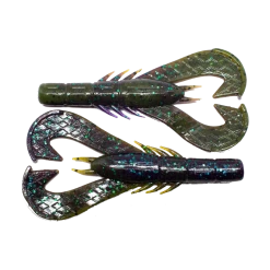 Baits & Lures Googan Baits Krackin' Craw Junior 3 Inch Soft Plastic Craw 10 Pack