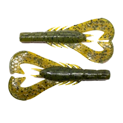 Baits & Lures Googan Baits Krackin' Craw Junior 3 Inch Soft Plastic Craw 10 Pack
