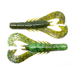 Baits & Lures Googan Baits Krackin' Craw Junior 3 Inch Soft Plastic Craw 10 Pack