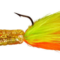 Lindy Fuzz-E-Grub Pre-Rigged Hair Tail Soft Grub 2 Pack Baits & Lures