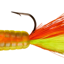 Lindy Fuzz-E-Grub Pre-Rigged Hair Tail Soft Grub 2 Pack Baits & Lures