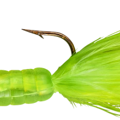 Lindy Fuzz-E-Grub Pre-Rigged Hair Tail Soft Grub 2 Pack Baits & Lures