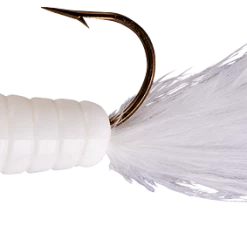 Lindy Fuzz-E-Grub Pre-Rigged Hair Tail Soft Grub 2 Pack Baits & Lures