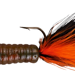 Lindy Fuzz-E-Grub Pre-Rigged Hair Tail Soft Grub 2 Pack Baits & Lures