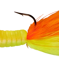 Lindy Fuzz-E-Grub Pre-Rigged Hair Tail Soft Grub 2 Pack Baits & Lures