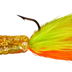 Lindy Fuzz-E-Grub Pre-Rigged Hair Tail Soft Grub 2 Pack Baits & Lures