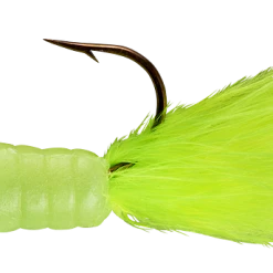 Lindy Fuzz-E-Grub Pre-Rigged Hair Tail Soft Grub 2 Pack Baits & Lures