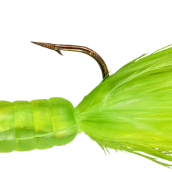 Lindy Fuzz-E-Grub Pre-Rigged Hair Tail Soft Grub 2 Pack Baits & Lures