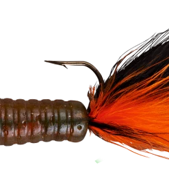 Lindy Fuzz-E-Grub Pre-Rigged Hair Tail Soft Grub 2 Pack Baits & Lures