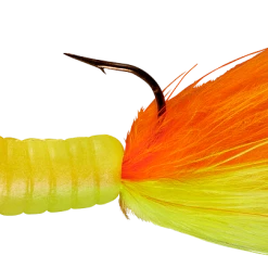 Lindy Fuzz-E-Grub Pre-Rigged Hair Tail Soft Grub 2 Pack Baits & Lures