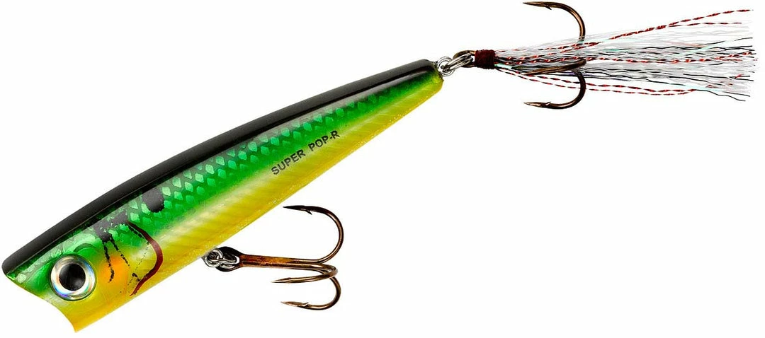 Rebel Super Pop-R 3 1/8 Inch Topwater Popper Baits & Lures 3 Rebel Super Pop-R 3 1/8 Inch Topwater Popper Baits & Lures
