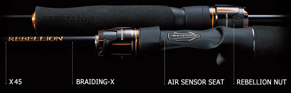 Daiwa Rebellion 2-Piece Spinning Rods 6 Daiwa Rebellion 2-Piece Spinning Rods