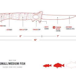 Bubba 7 Inch Tapered Flex Folding Fillet Knife Accessories
