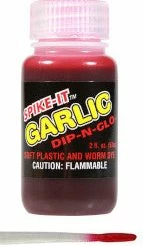 Spike-It Dip-N-Glo Garlic Scented Worm Dye 2 Oz.