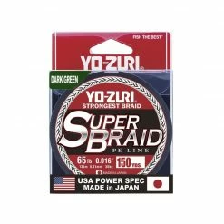 Yo-Zuri Superbraid Dark Green 150 Yards Braided Fishing Line 16 Yo-Zuri Superbraid Dark Green 150 Yards Braided Fishing Line