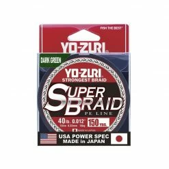 Yo-Zuri Superbraid Dark Green 150 Yards Braided Fishing Line 14 Yo-Zuri Superbraid Dark Green 150 Yards Braided Fishing Line