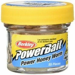Artificial Baits & Attractants Berkley PowerBait 1 Inch Honey Worm (55 Per Jar)