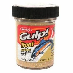 Berkley Gulp! Trout Dough Natural Garlic Scent 1.75 Oz. Jar Artificial Baits & Attractants