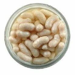 Berkley Gulp! Alive! 1 Inch White Maggots 2.2 Oz. Jar